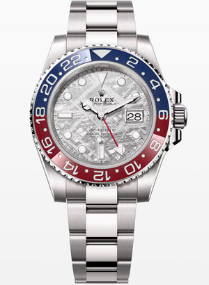 Rolex GMT Master 2 126719BLRO white gold meteorite dial 2025 brand new unworn