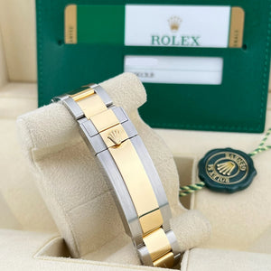 Rolex Submariner blue dial two tone gold “bluesy” 2018 ref: 116613LB, box, papers & all links, mint condition.