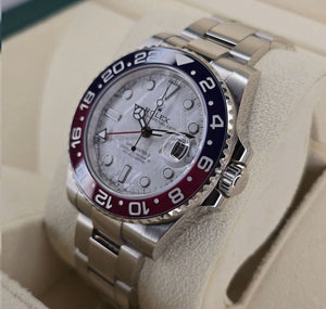 Rolex GMT Master 2 126719BLRO white gold meteorite dial 2025 brand new unworn