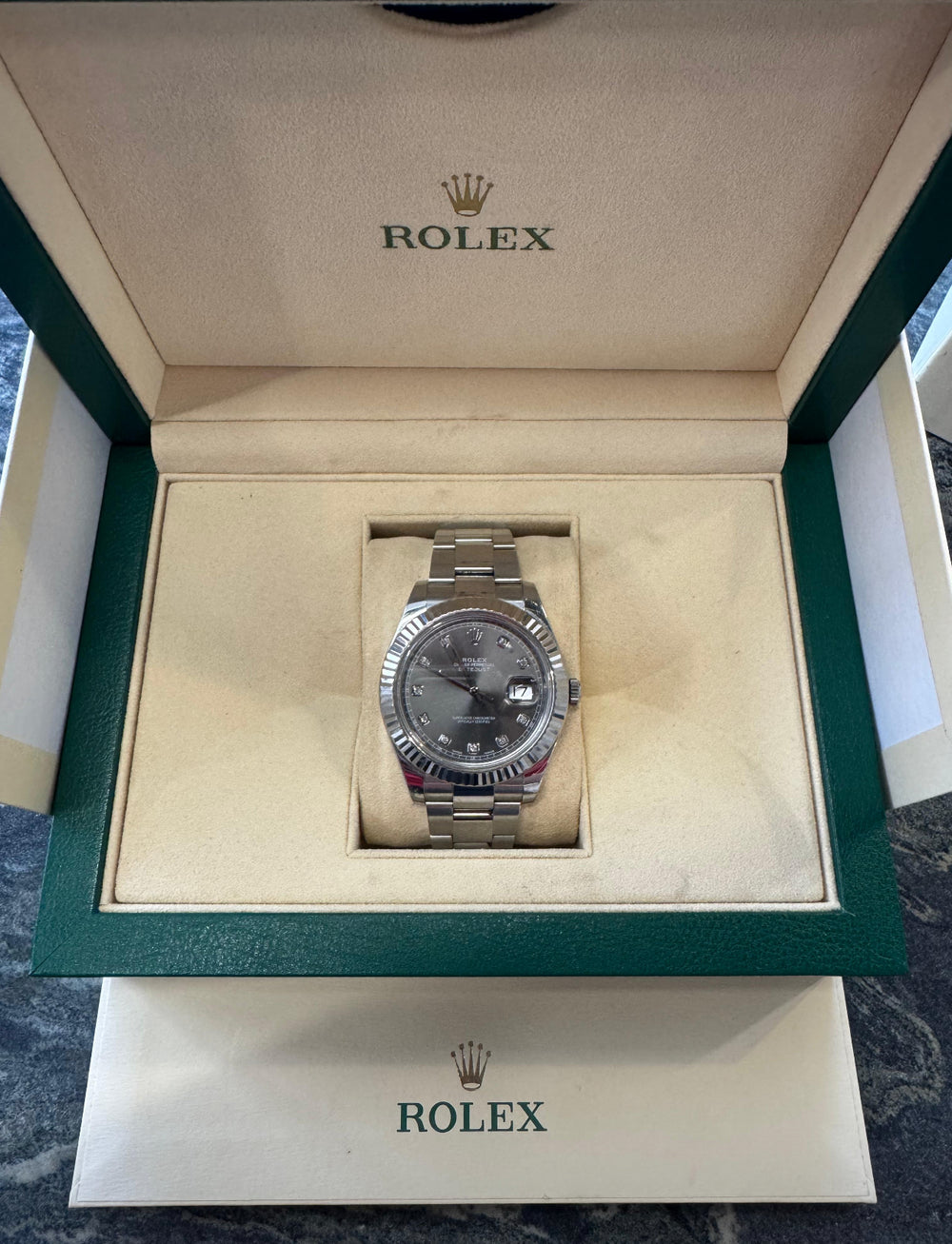 Rolex Datejust 116334 - 41mm diamond dial