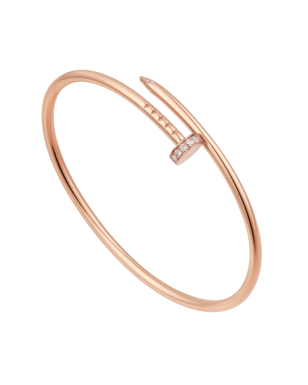 Cartier just un clou with diamonds small 16mm