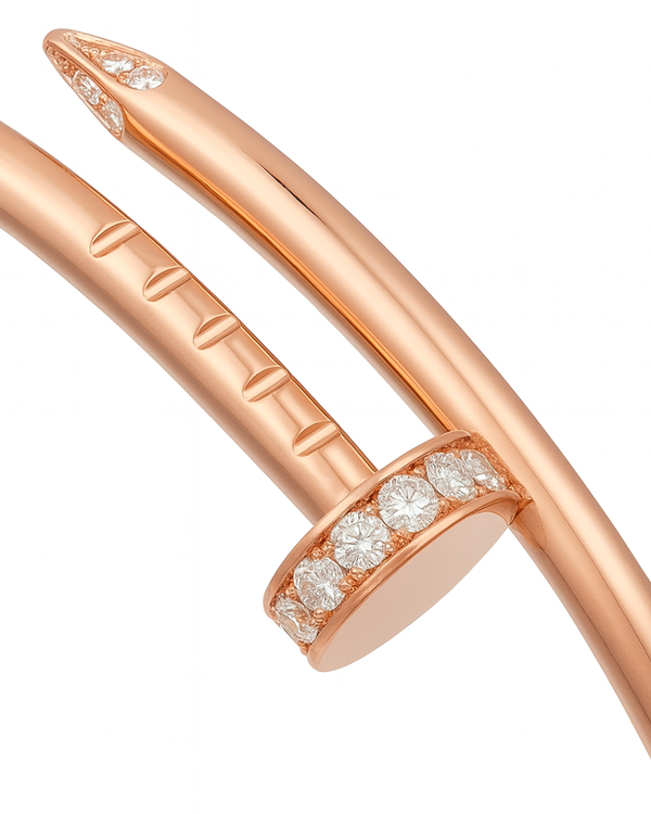 Cartier just un clou with diamonds small 16mm