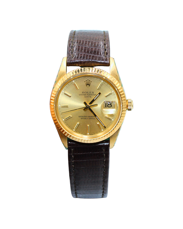 Rolex Oyster Perpetual Date, Yellow Gold, Ref. 1503 (34mm, vintage) - 35mm